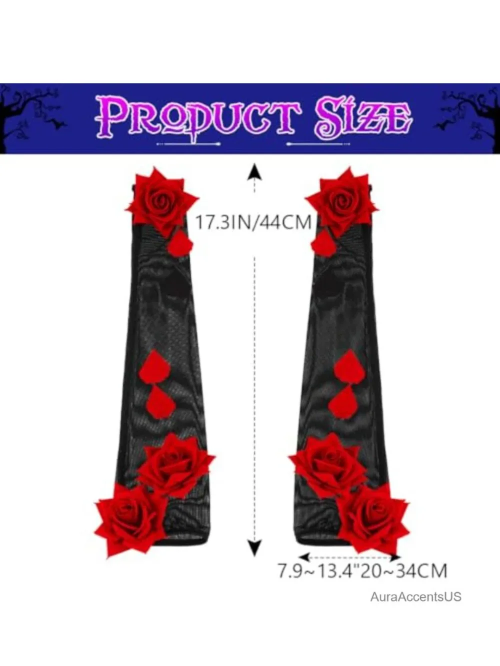 Fingerless Lace Gloves for Women Gothic Novelty Arm Sleeves